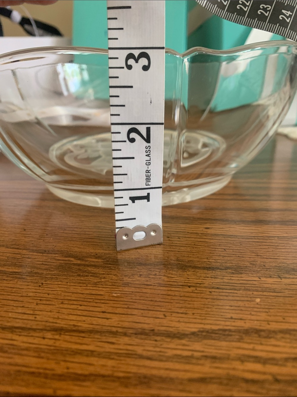 Tiffany & Co. Clear Etched Glass Serving Bowl holiday Christmas garland rare 712 - Picture 6 of 7